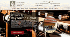 Desktop Screenshot of baytowneliquor.com